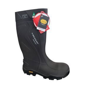 Dunlop Purofort+ Expander Full Safety Boots Vibram Sole Mens 10 Charcoal Black